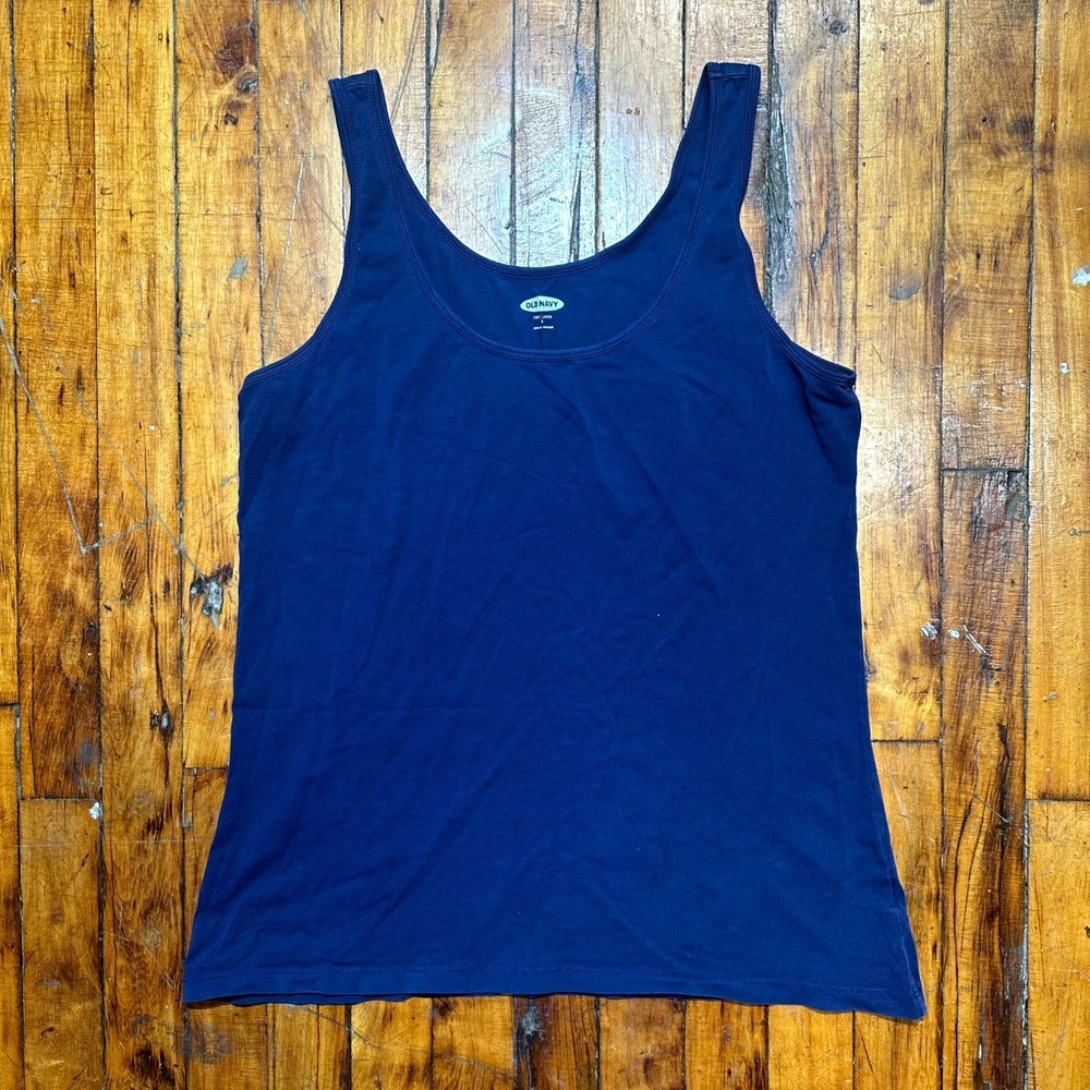 Old Navy Tank Top Women's Large Navy Scoop Neck Sleeveless Pullover‎ Outdoor